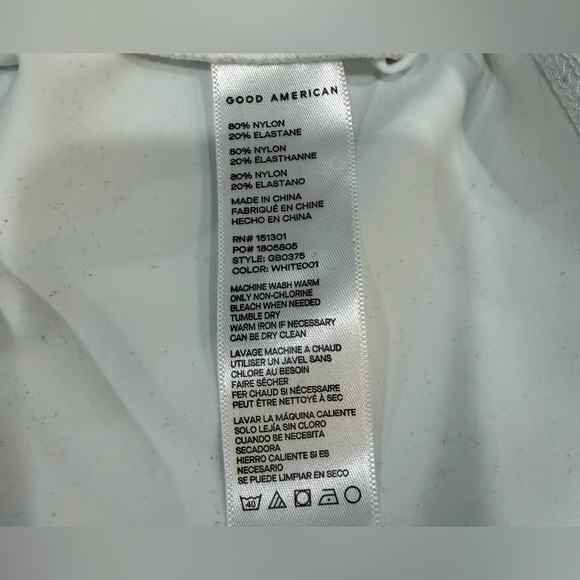 Good American White Sculpting Modern Tank Bodysuit NWOT Size Large - Picture 6 of 6